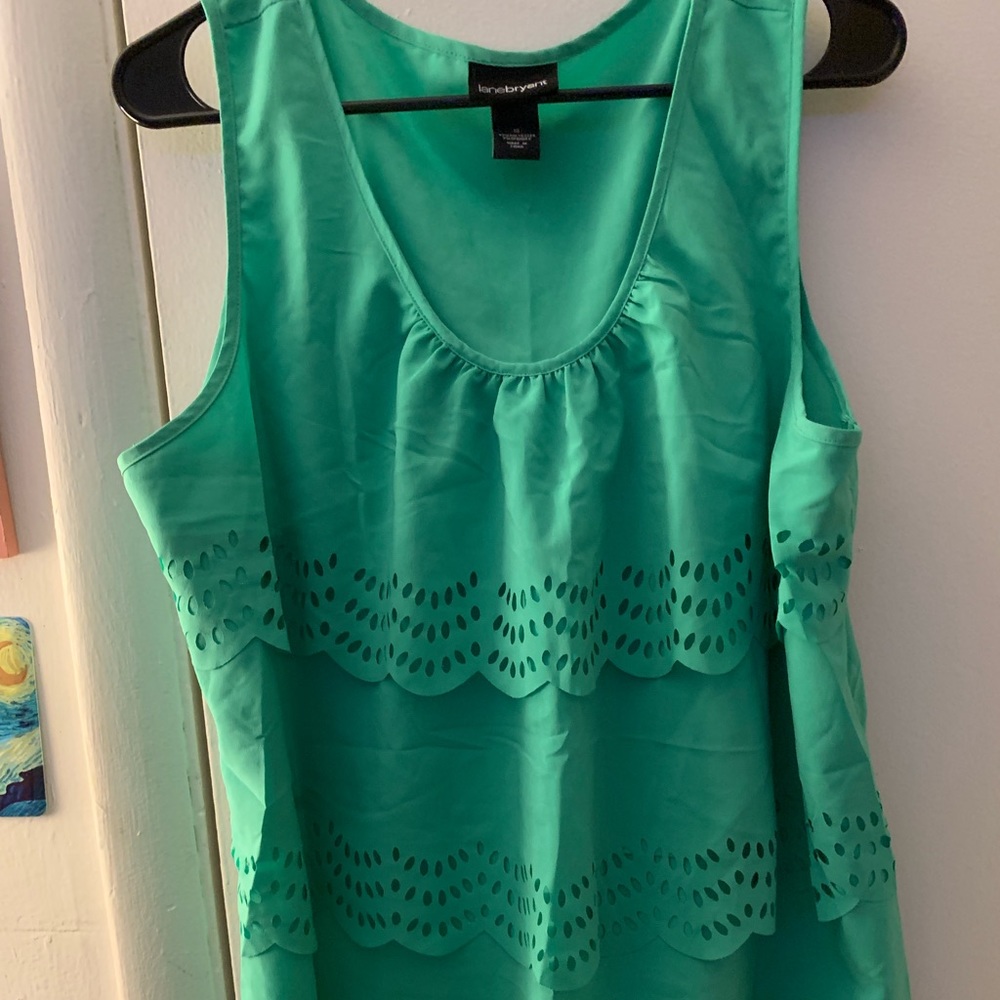Sleeveless dress shirt from Lane Bryant